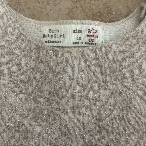 Zara BabyGirl Collection Holiday Long Sleeve Dress - Picture 4 of 7